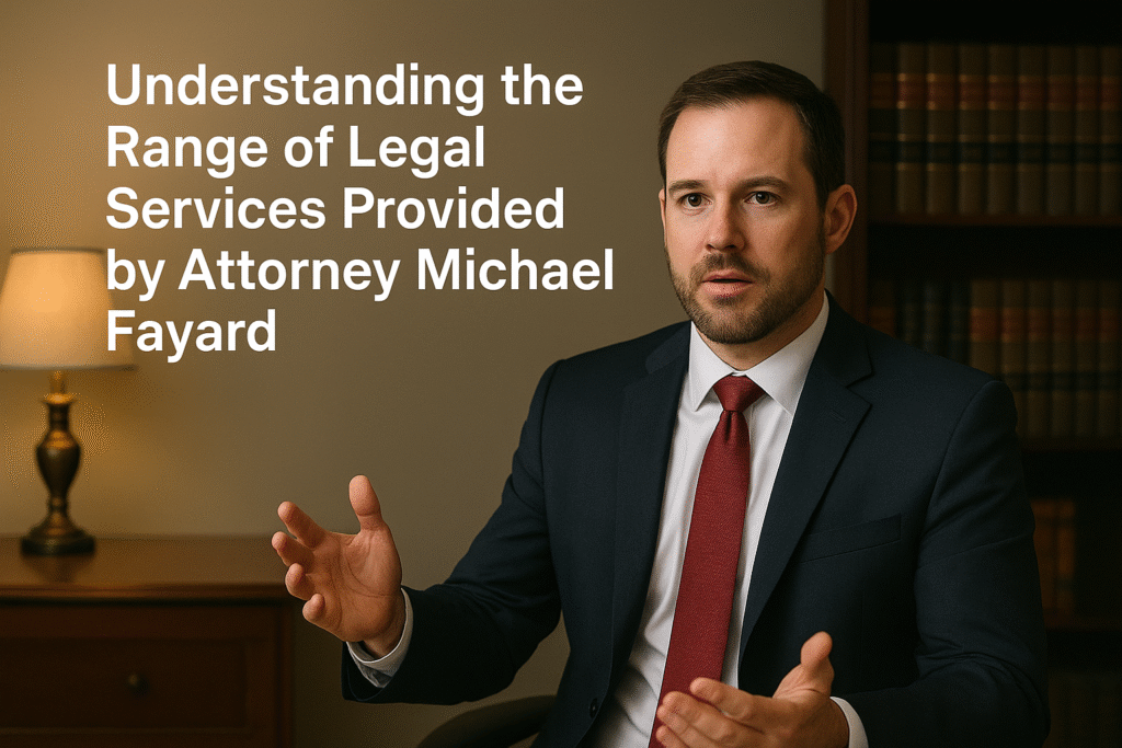 Understanding the Range of Legal Services Provided by Attorney Michael Fayard