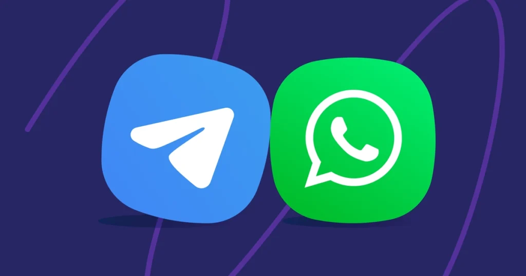 WhatsApp Web and Telegram